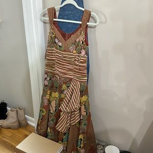 Nanette Lepore Multi Color Midi Dress Size 2